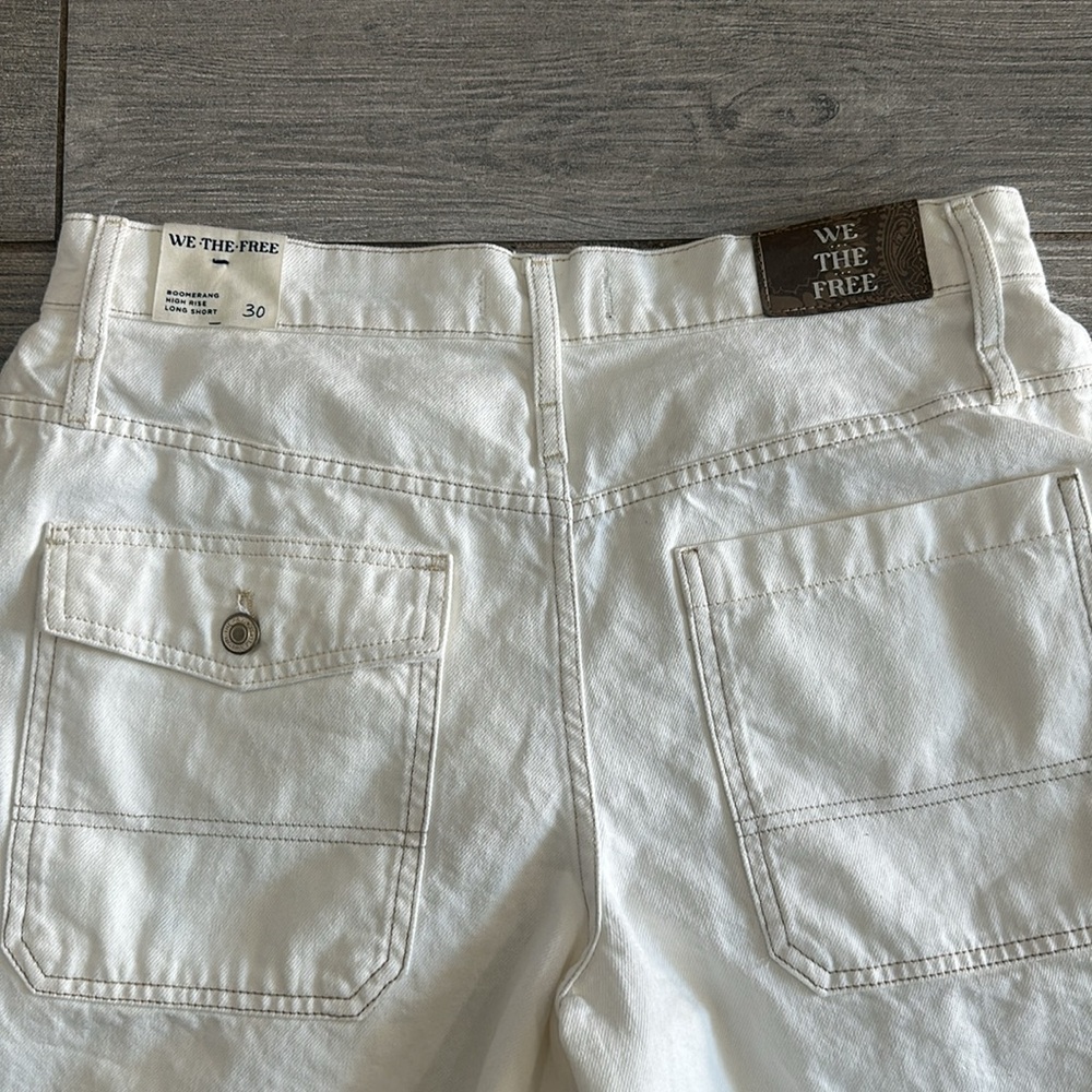 Free People White Jean Shorts - Picture 11 of 15